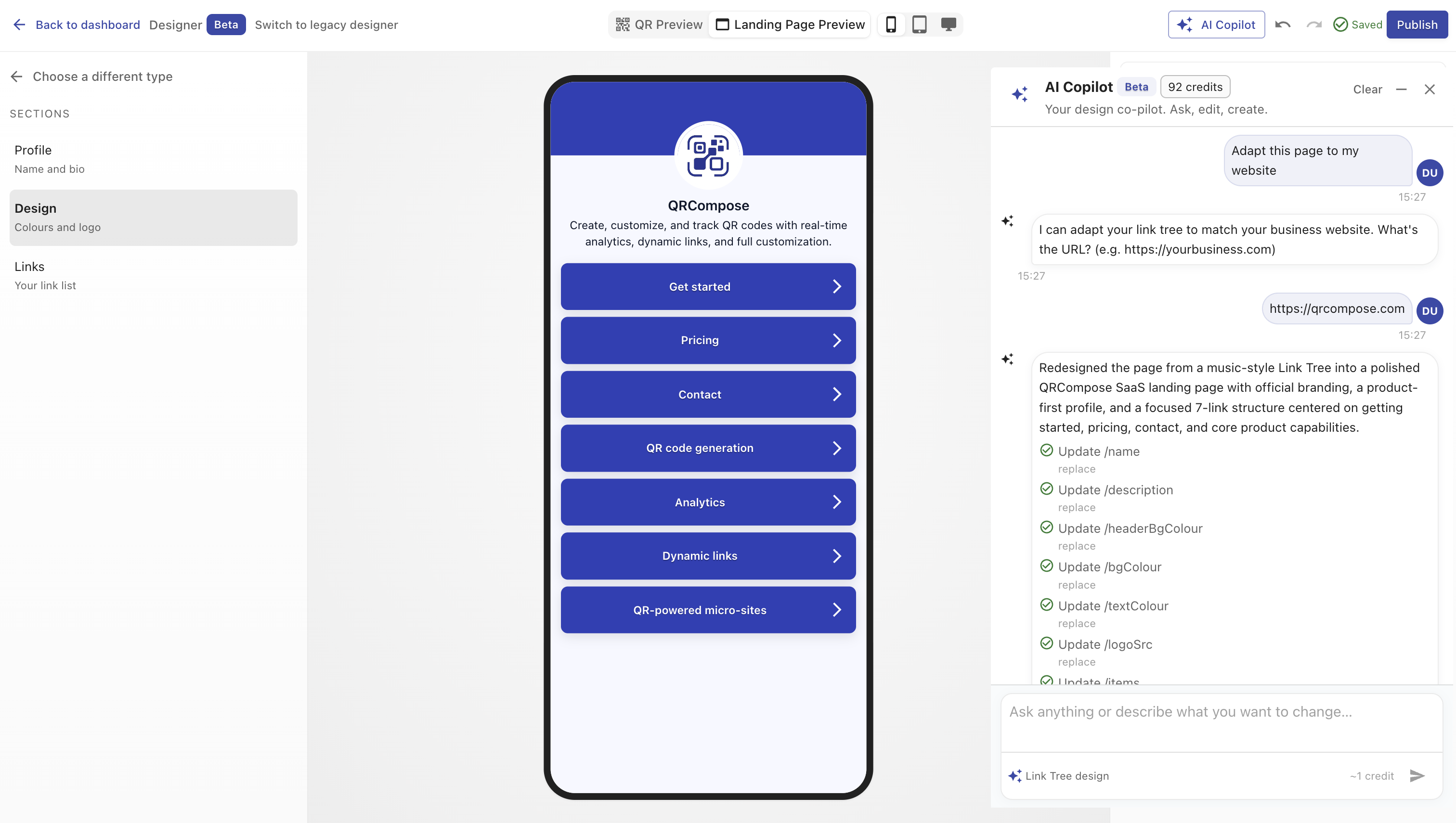 AI Builder workspace