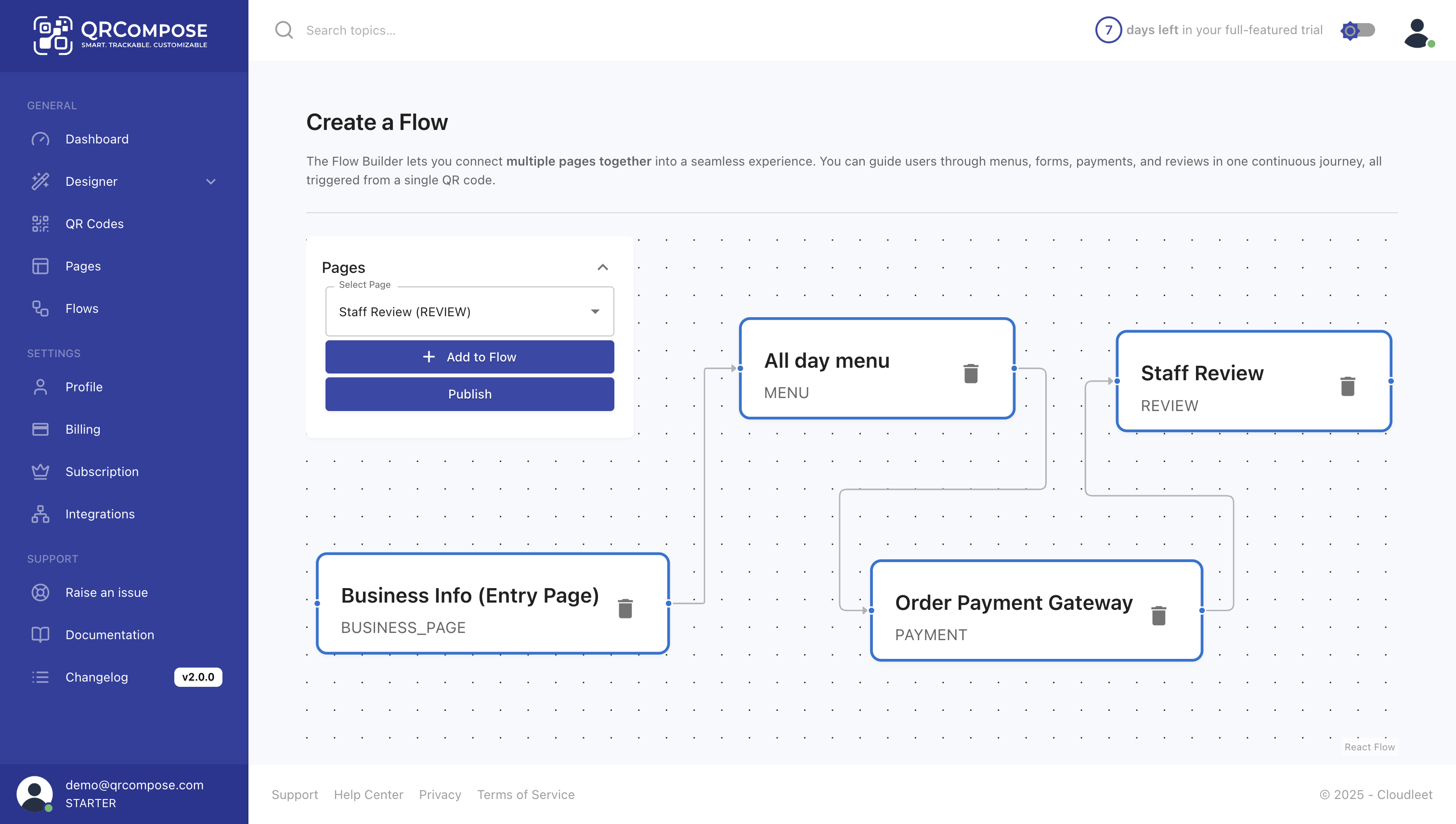 Configure Flow Screenshot